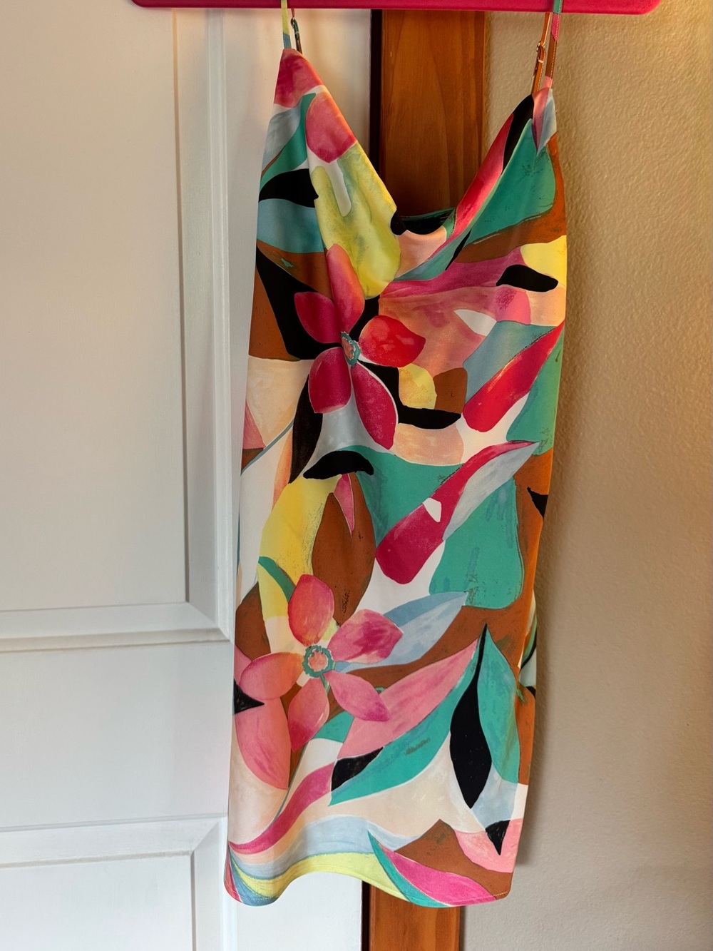 Colorful Floral Slip Dress - Forever 21